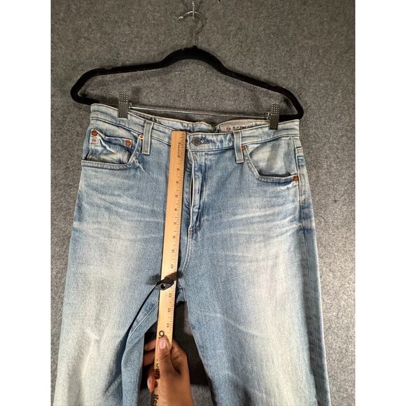 AG Adriano Goldschmied Jeans Women 32 The Isabelle High-Rise Straight Cropped - Picture 6 of 10